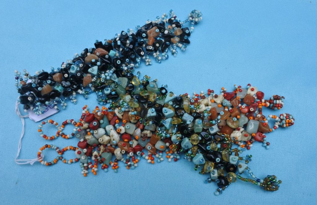 Finer handmade bracelets with semi precious stones. Thin, medium, thick