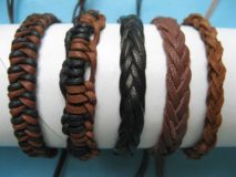 Wooven and braided leather