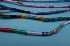 Makrame hair extensions