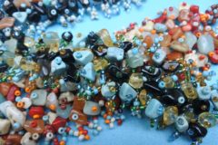 Handmade with semi precious stones